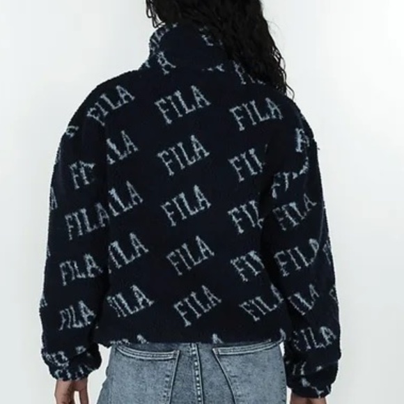 FILA Women's Jayla Sherpa Half-Zip Sweatshirt - Picture 4 of 6